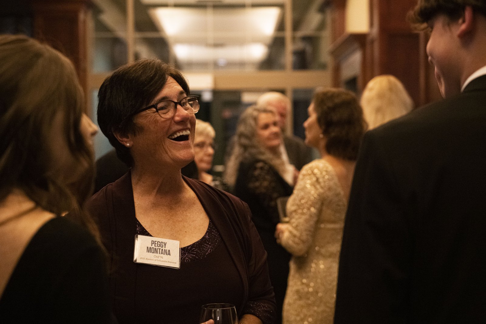people at alumni of influence event